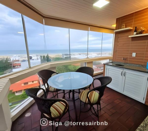 Apto com vista para o mar a 200mts da praia - 04 Quartos - Wifi - Churrasqueira - Pet Friendly - Próximo das Quatro Praças - Torres-RS - Quatro Praças!